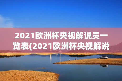 2021欧洲杯央视解说员一览表(2021欧洲杯央视解说人员)